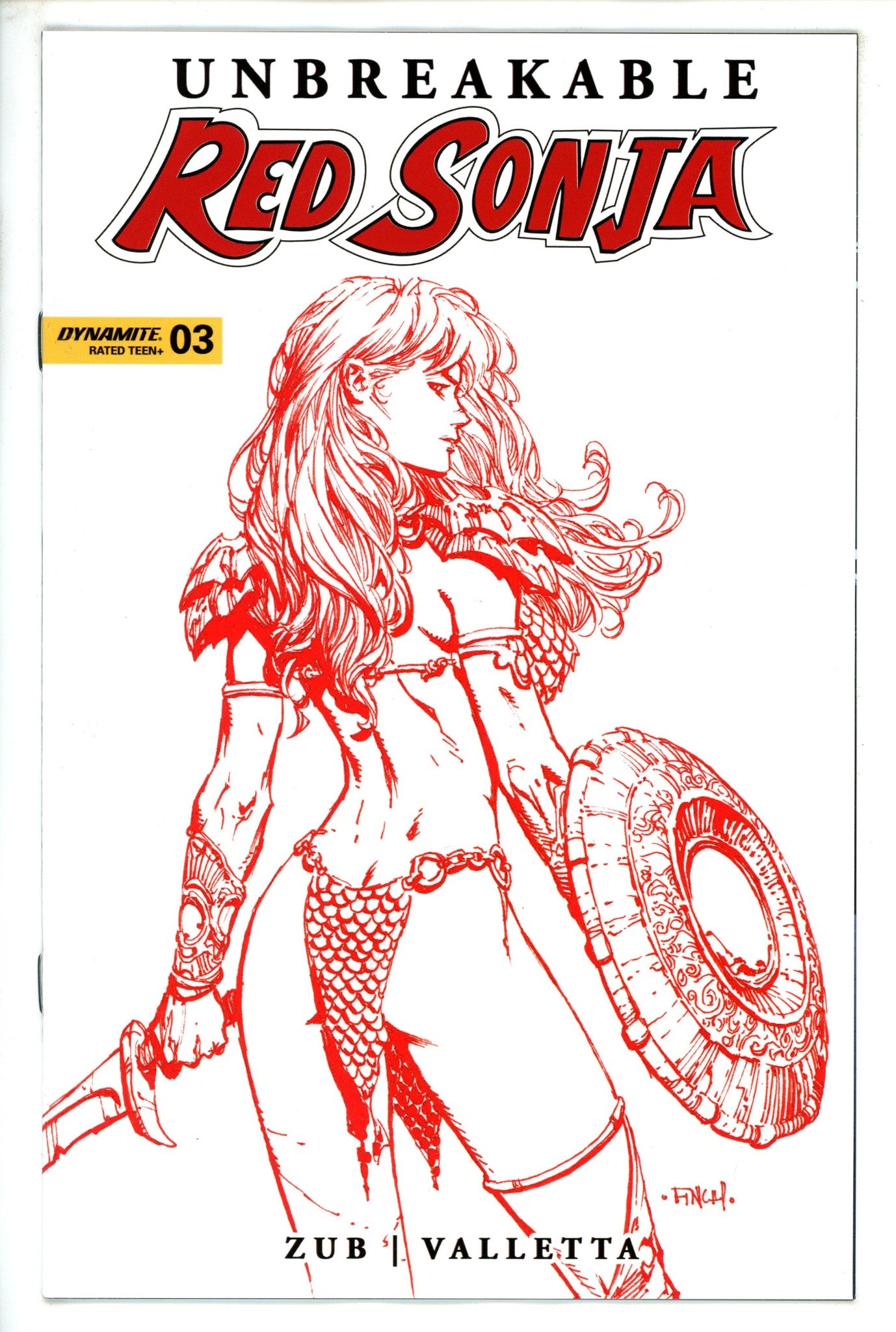 Unbreakable Red Sonja 3 Finch Incentive Variant (2023)