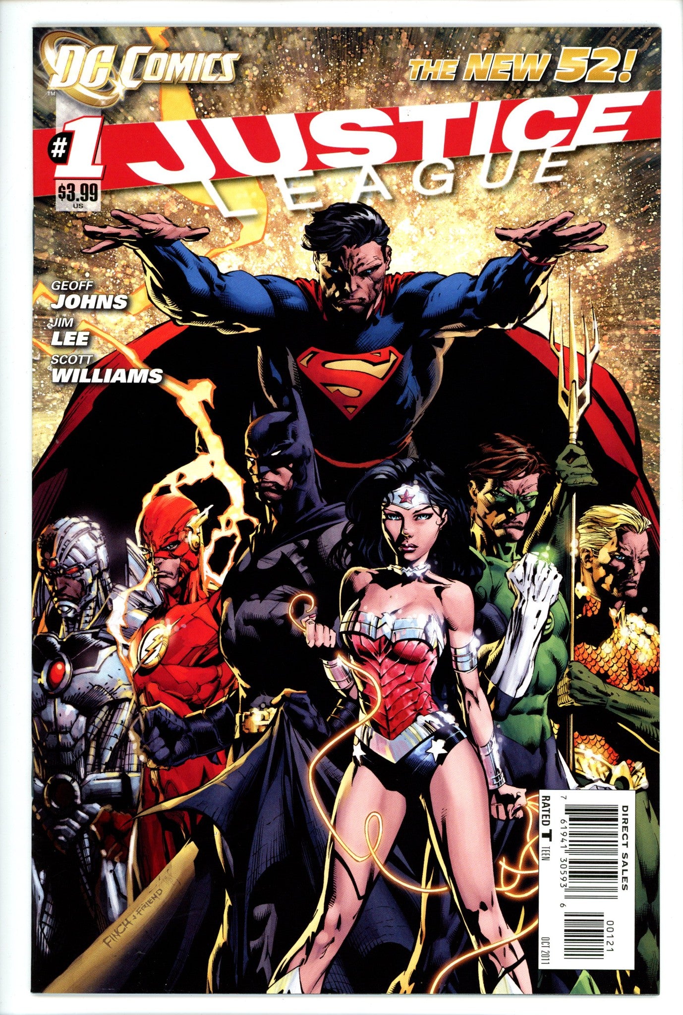 Justice League Vol 1 1 Finch Variant VF/NM-DC-CaptCan Comics Inc