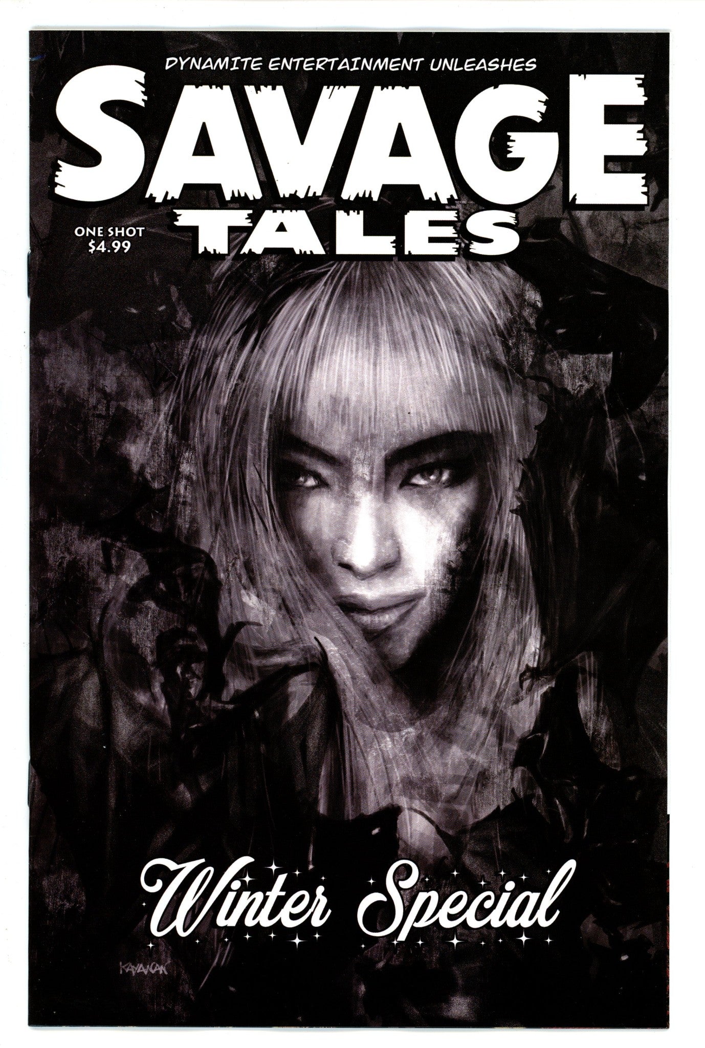 Savage Tales Winter Special 1 Kayanan B&W Incentive Variant (2022)