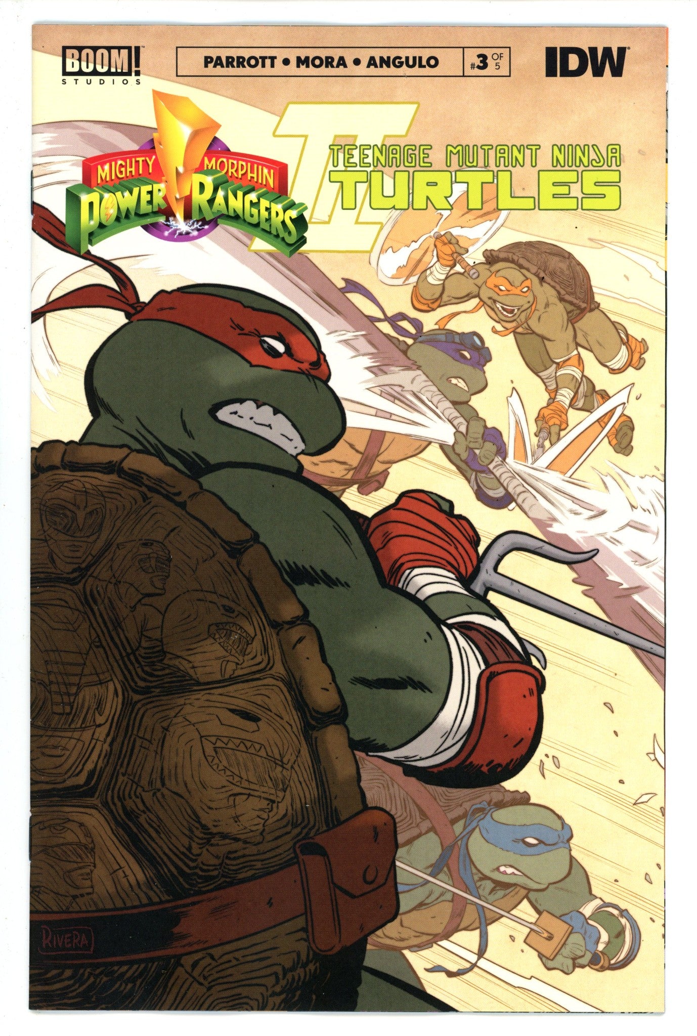 Mighty Morphin Power Rangers / Teenage Mutant Ninja Turtles II 3 Rivera Variant (2023)