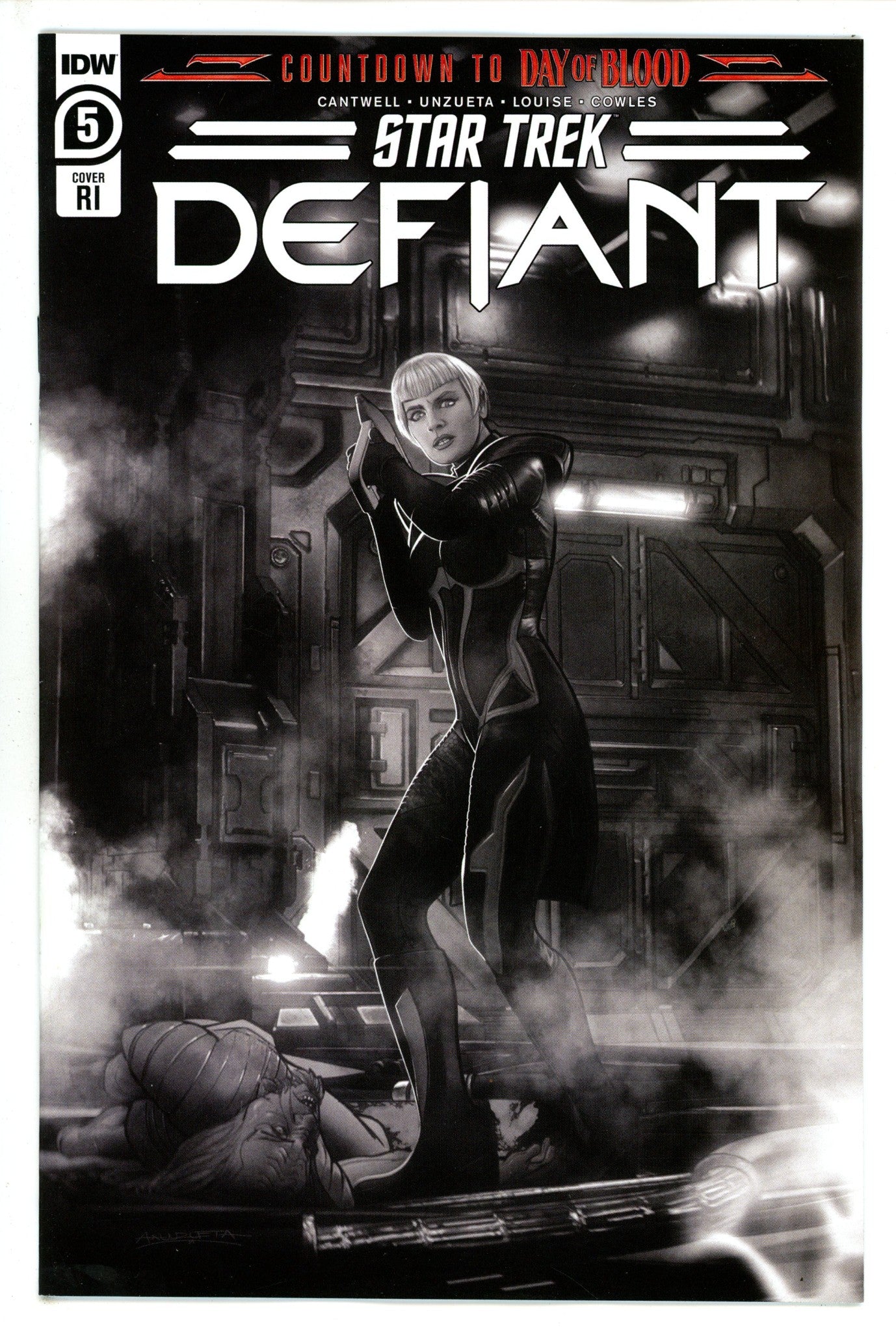 Star Trek Defiant 5 Unzueta B&W Incentive Variant VF/NM (2023)