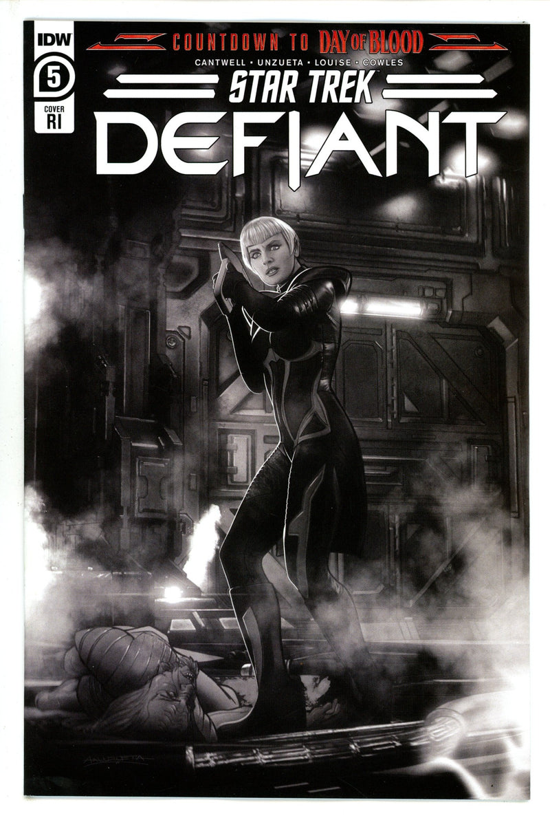 Star Trek Defiant 5 Unzueta B&W Incentive Variant VF/NM (2023)