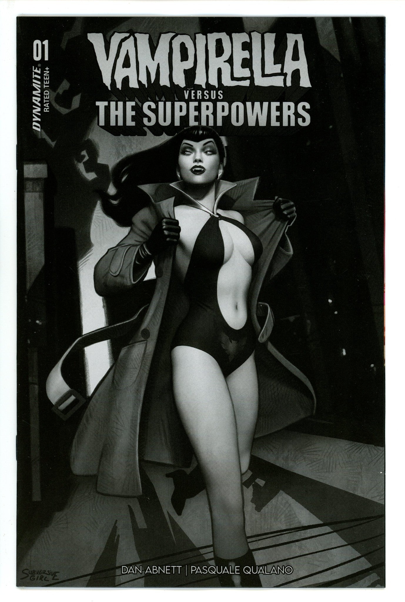Vampirella Vs Superpowers 1 Puebla B&W Incentive Variant (2023)