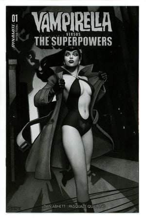 Vampirella Vs Superpowers 1 Puebla B&W Incentive Variant (2023)