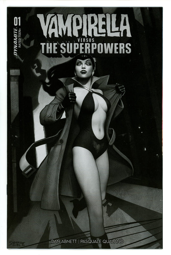 Vampirella Vs Superpowers 1 Puebla B&W Incentive Variant (2023)