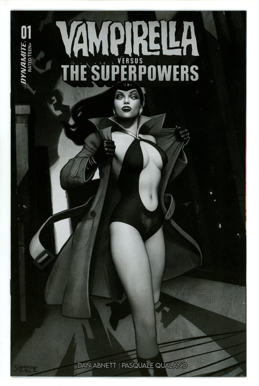 Vampirella Vs Superpowers 1 Puebla B&W Incentive Variant (2023)