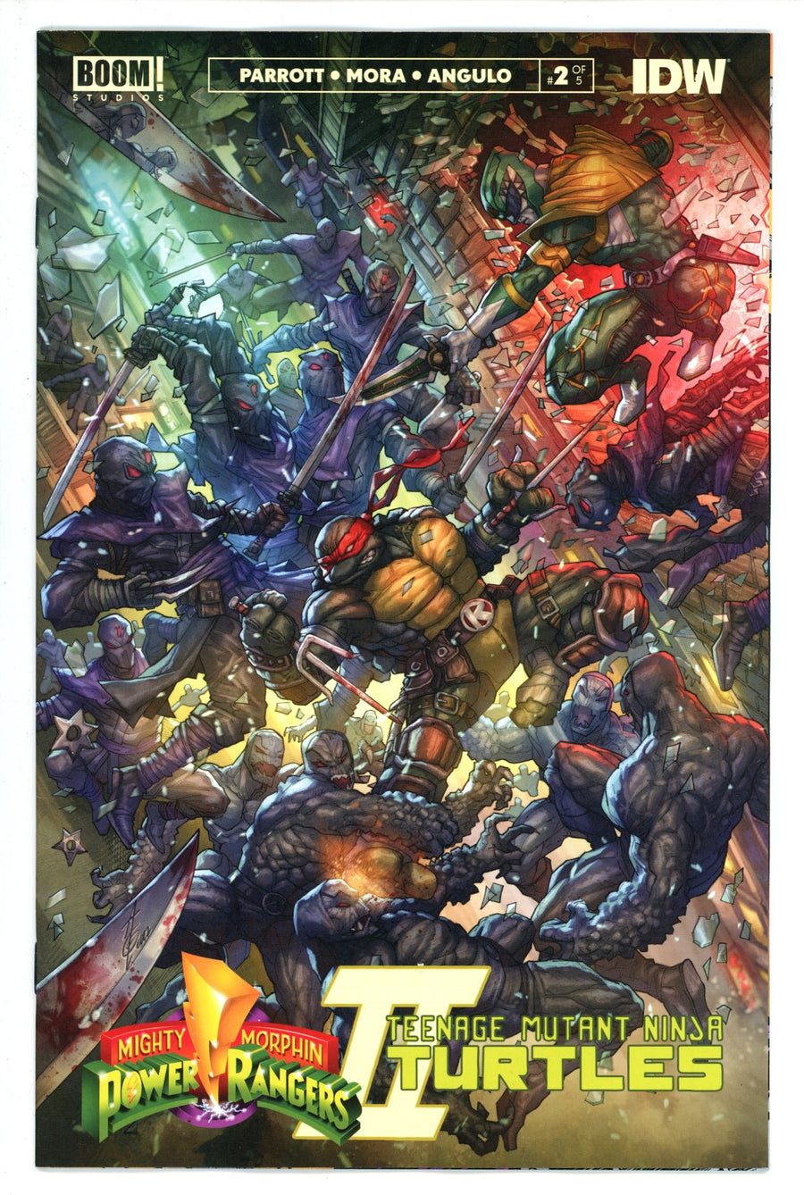 Mighty Morphin Power Rangers / Teenage Mutant Ninja Turtles II 3 Quah Incentive Variant NM (2023)