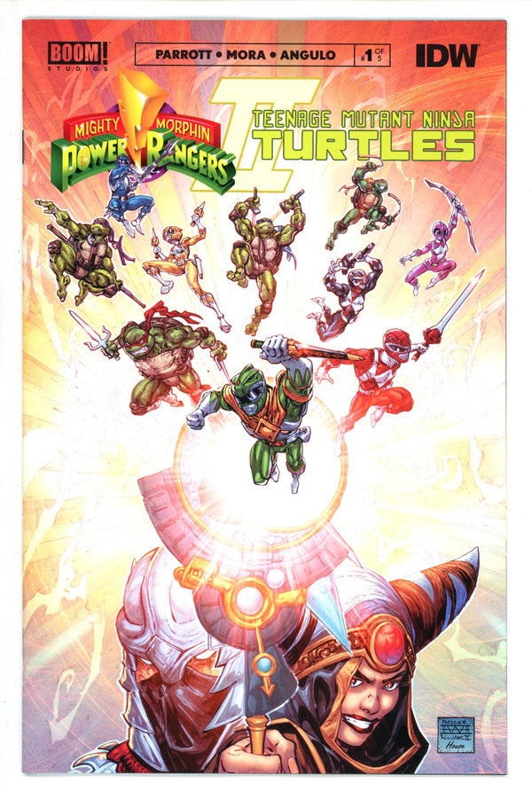 Mighty Morphin Power Rangers / Teenage Mutant Ninja Turtles II 1 Williams Deluxe Edition Variant (2023)