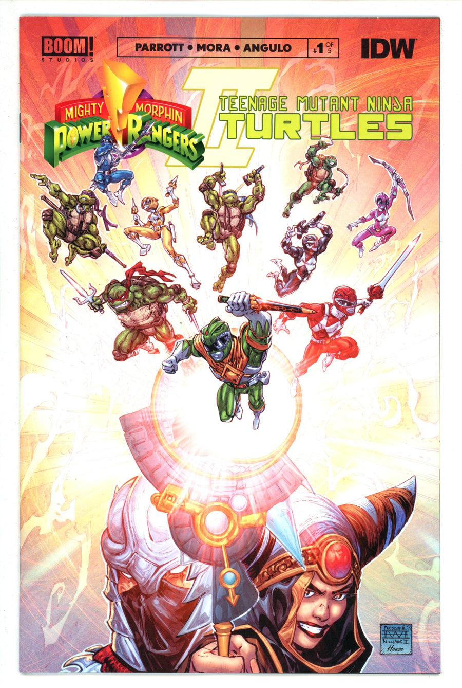 Mighty Morphin Power Rangers / Teenage Mutant Ninja Turtles II 1 Williams Deluxe Edition Variant (2023)