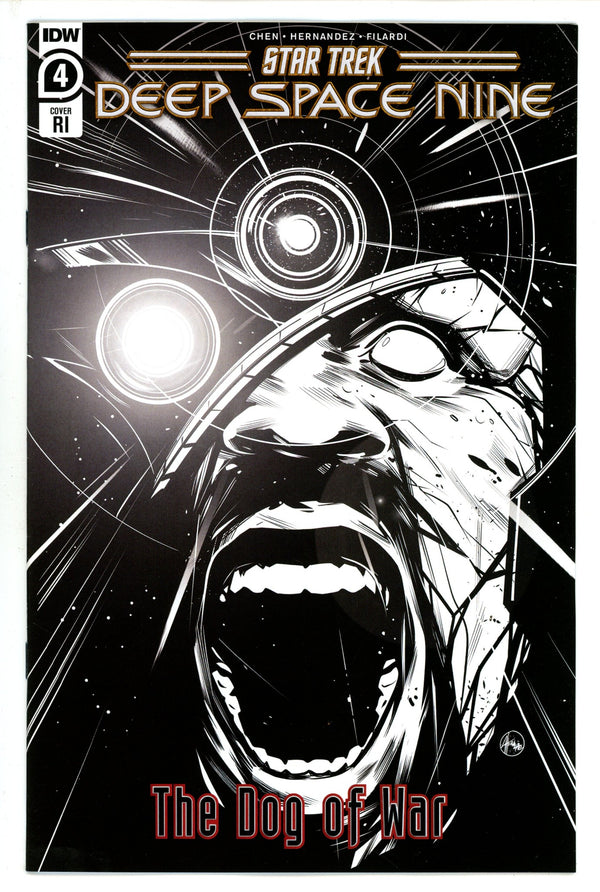 Star Trek Deep Space Nine Dog Of War 4 Hernandez B&W Incentive Variant VF/NM (2023)