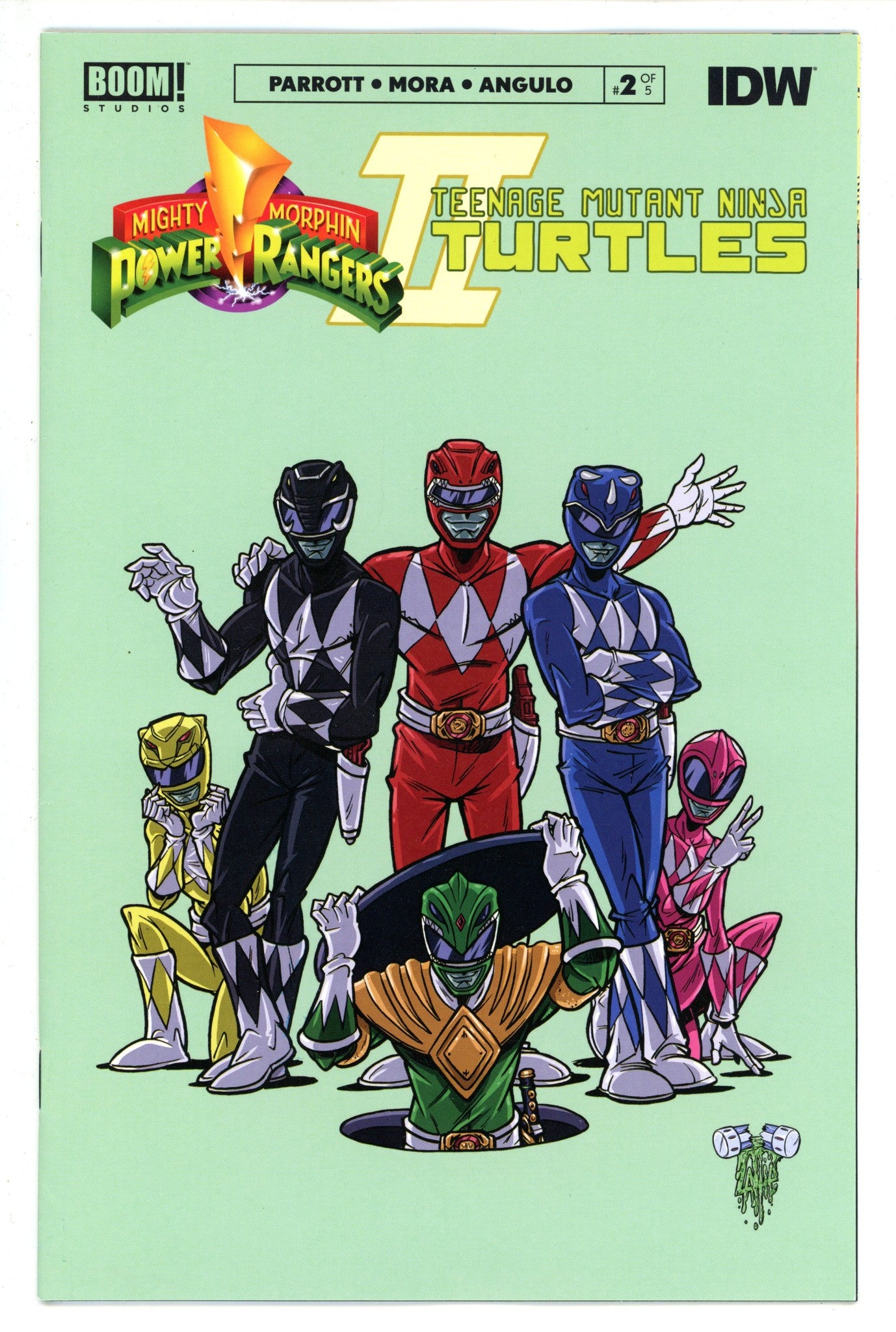 Mighty Morphin Power Rangers / Teenage Mutant Ninja Turtles II 2 Lattie Variant (2023)