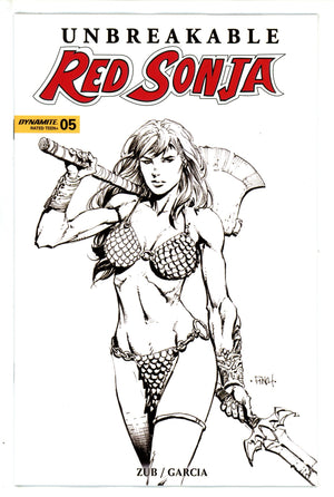 Unbreakable Red Sonja 5 Finch B&W Variant (2023)