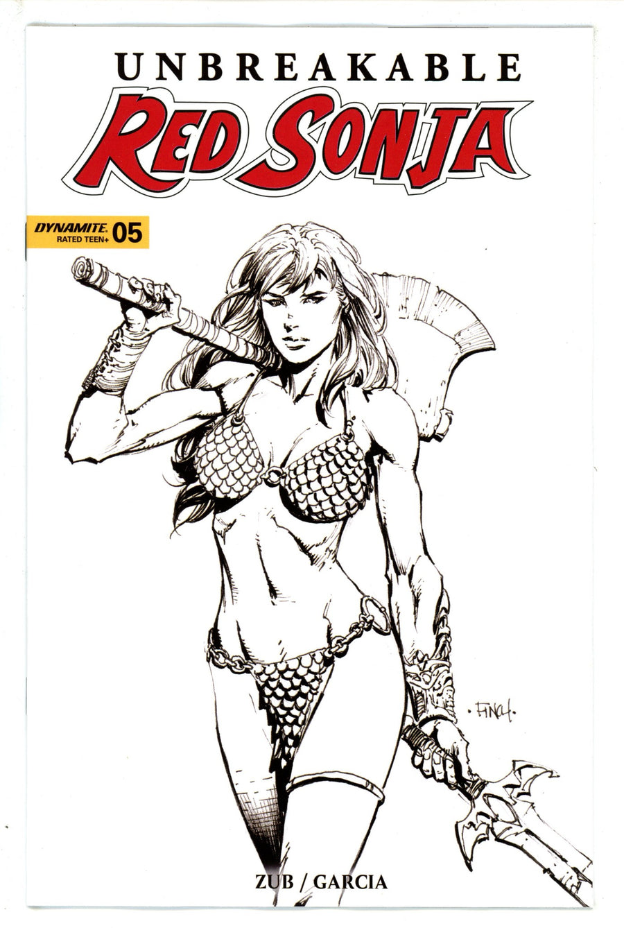 Unbreakable Red Sonja 5 Finch B&W Variant (2023)