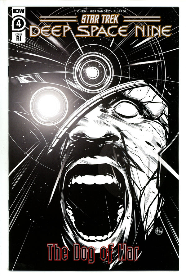 Star Trek Deep Space Nine Dog Of War 4 Hernandez B&W Incentive Variant NM- (2023)
