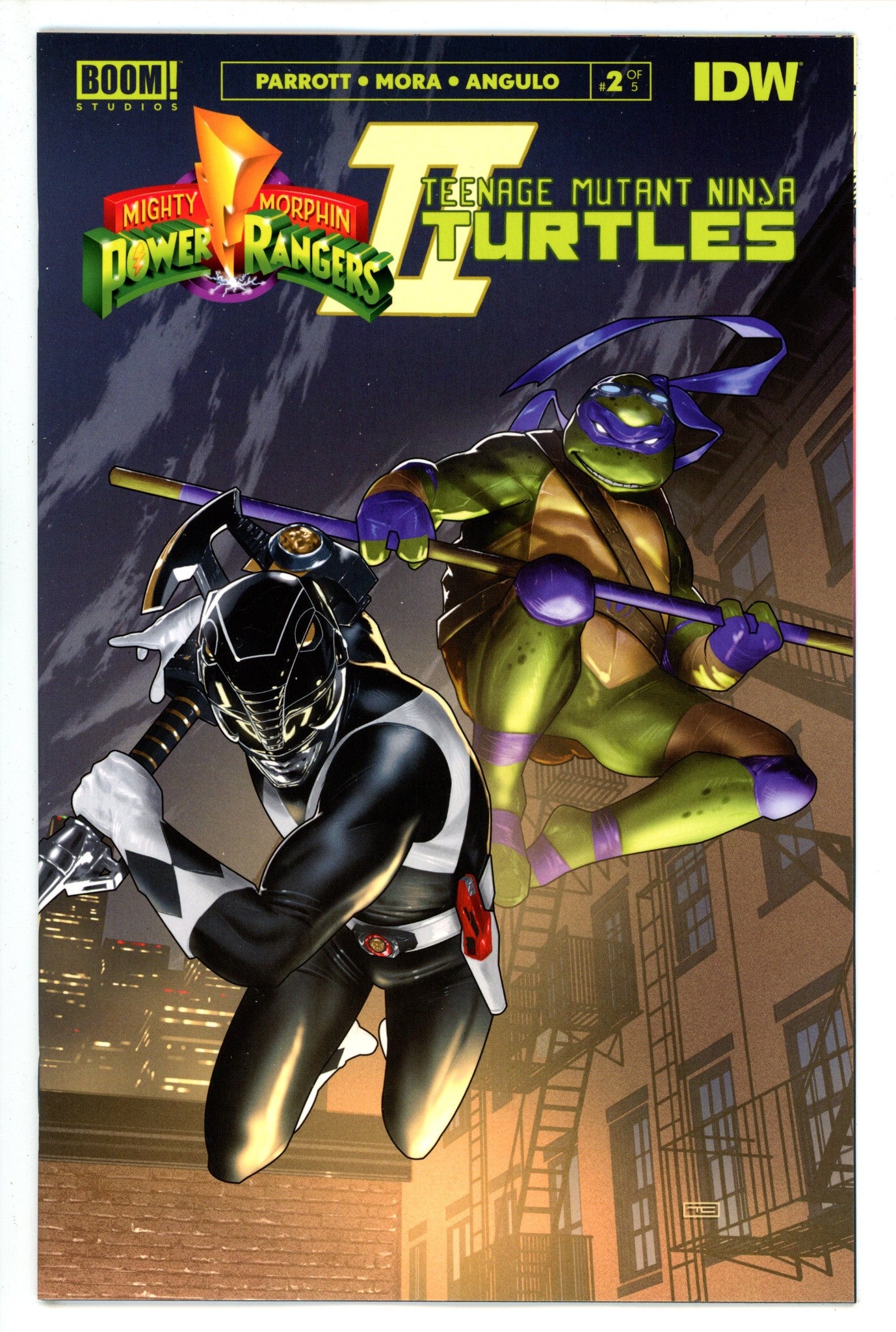 Mighty Morphin Power Rangers / Teenage Mutant Ninja Turtles II 2 Clarke Variant (2023)