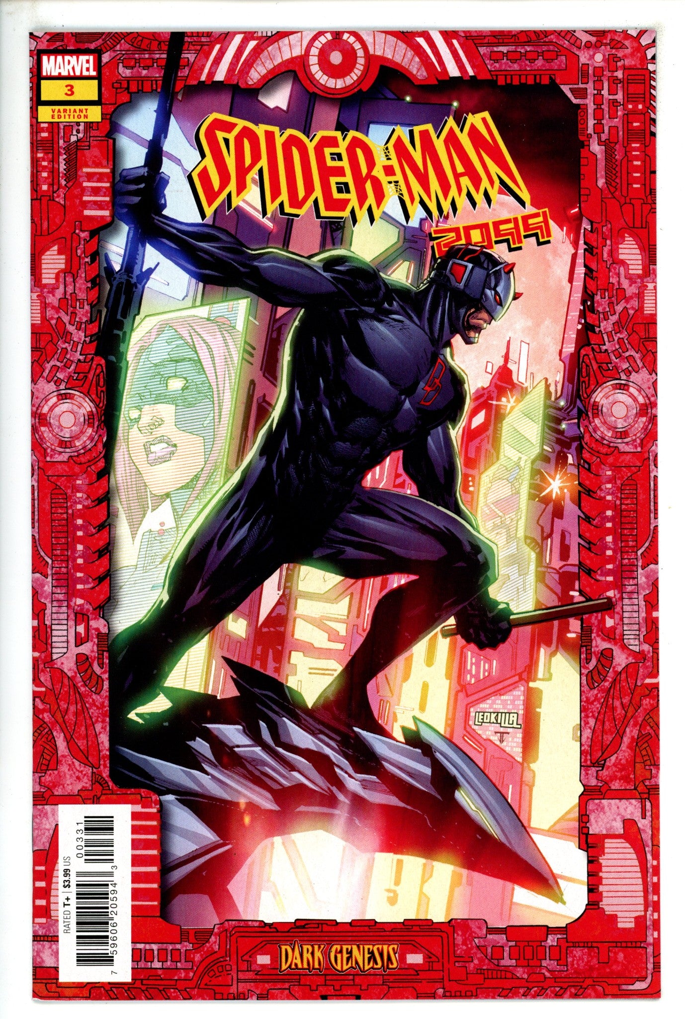 Spider-Man 2099 Dark Genesis 3 Lashley Frame Variant (2023)