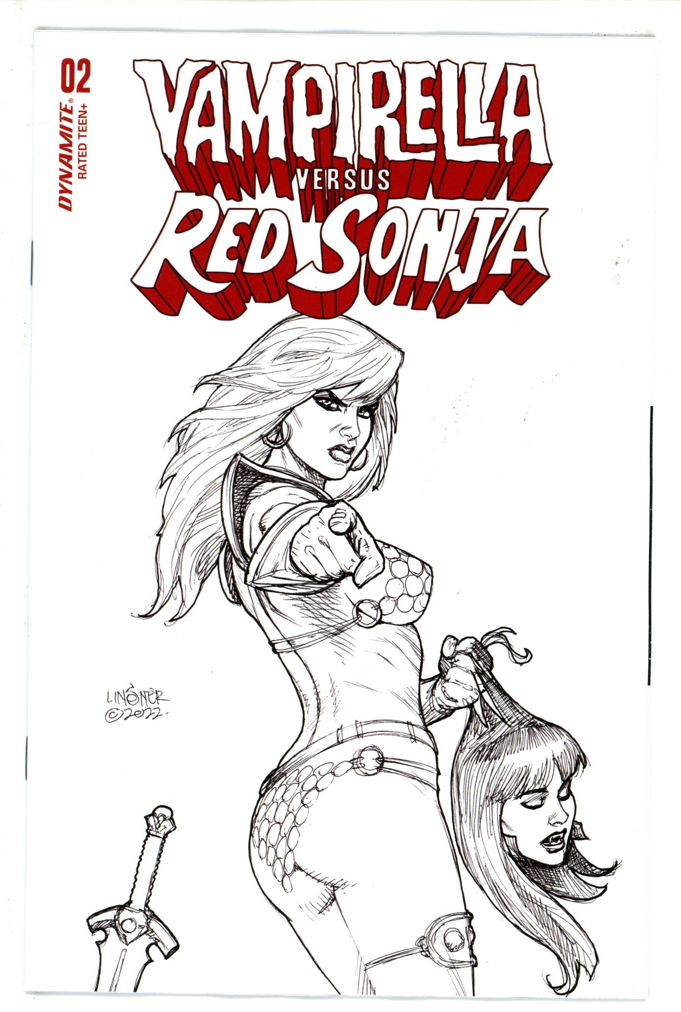 Vampirella vs Red Sonja 2 Linsner Variant