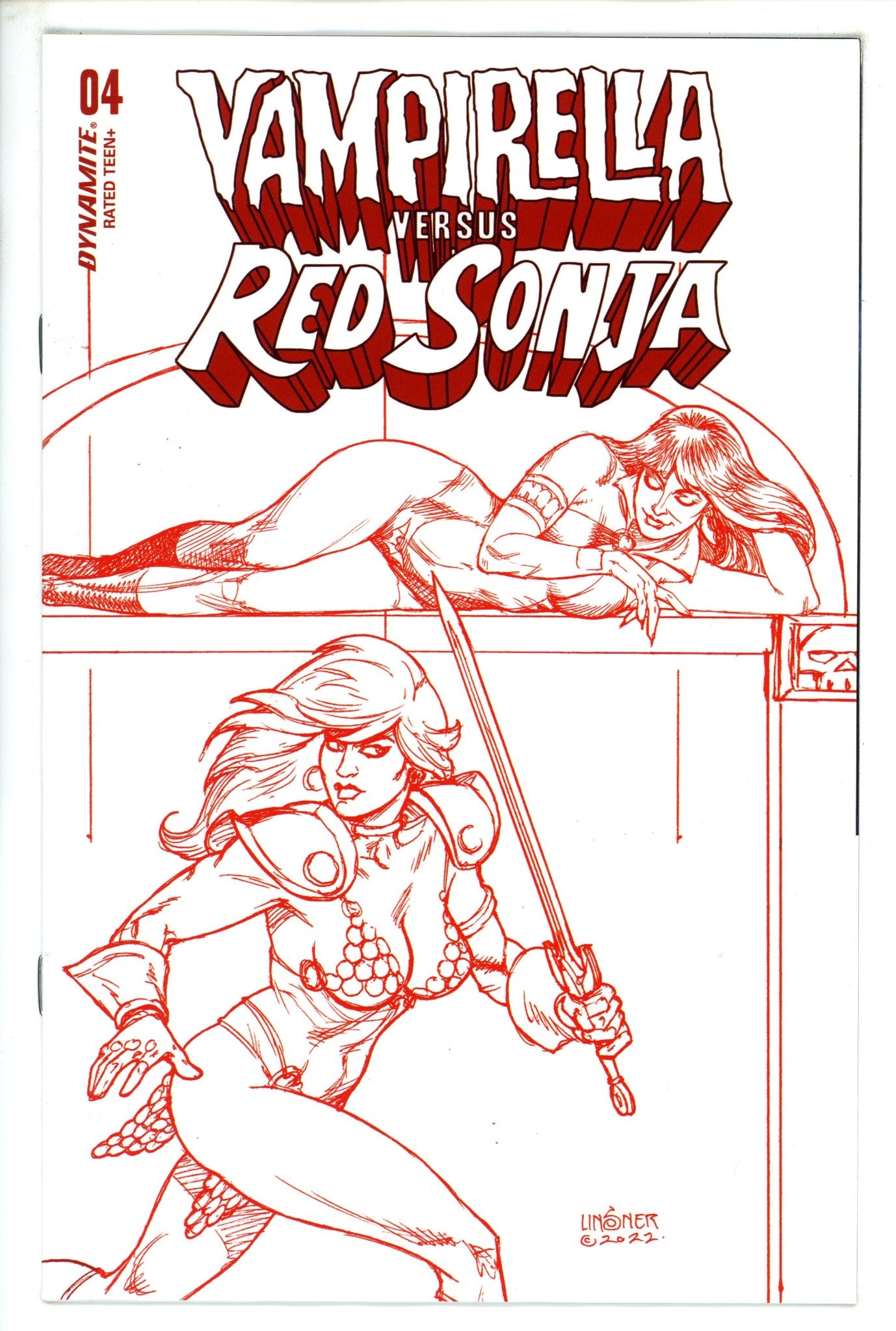 Vampirella vs Red Sonja 4 Linsner Incentive Variant (2023)