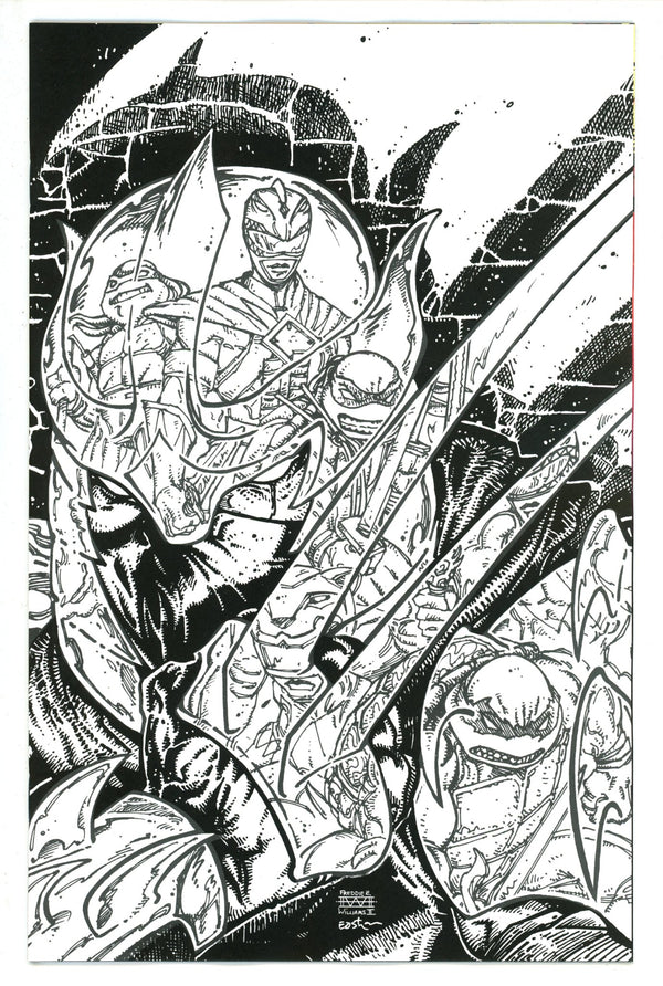 Mighty Morphin Power Rangers / Teenage Mutant Ninja Turtles II 2 Eastman Incentive Variant NM+ (2023)