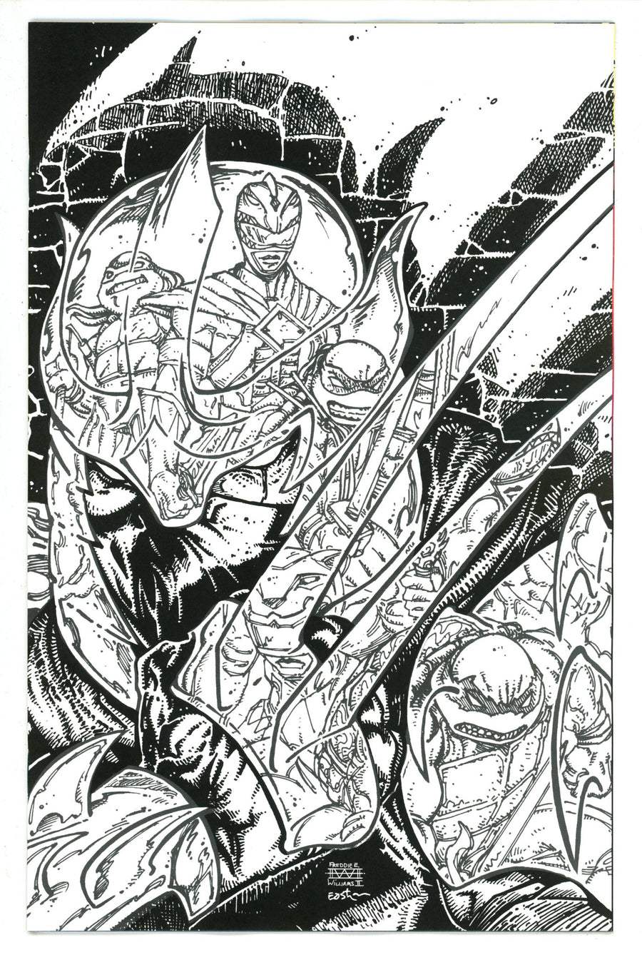 Mighty Morphin Power Rangers / Teenage Mutant Ninja Turtles II 2 Eastman Incentive Variant NM+ (2023)