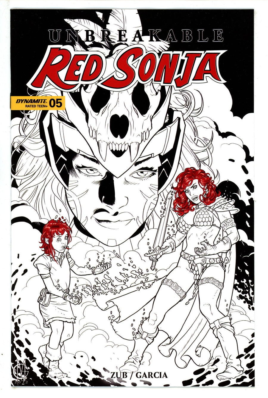 Unbreakable Red Sonja 5 Matteoni B&W Incentive Variant (2023)