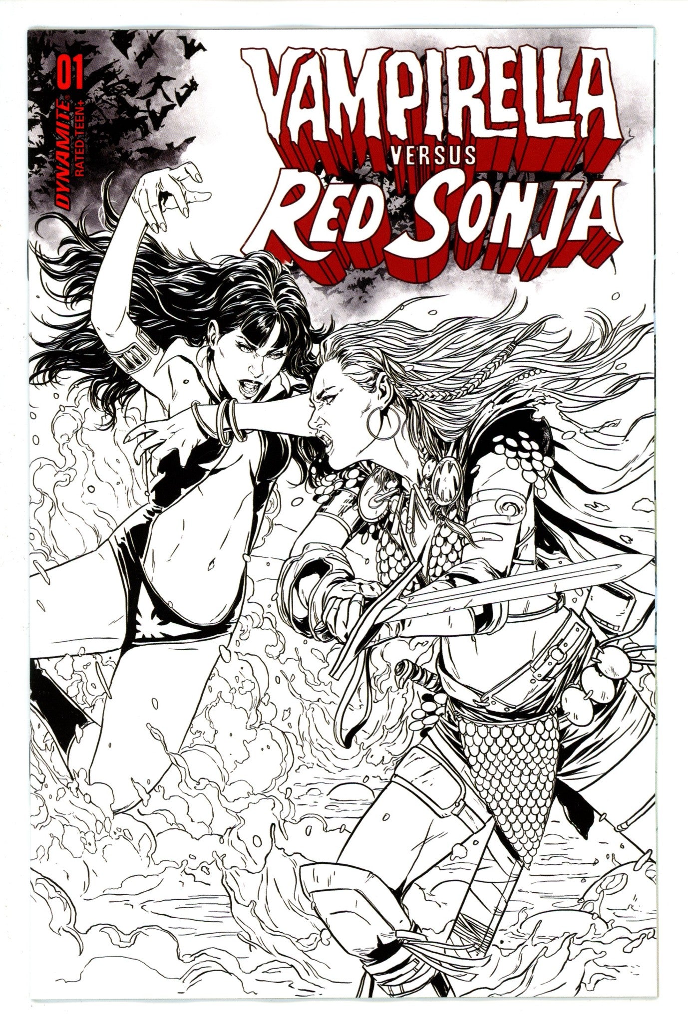 Vampirella vs Red Sonja 1 Laming Variant