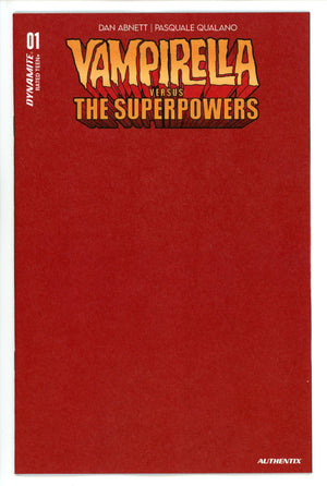 Vampirella Vs Superpowers 1 Red Blank Variant (2023)