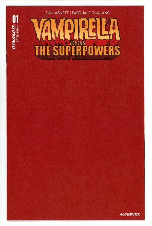 Vampirella Vs Superpowers 1 Red Blank Variant (2023)