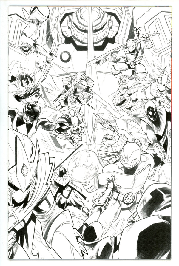Mighty Morphin Power Rangers / Teenage Mutant Ninja Turtles II 2 Cardstock Incentive Variant NM+ (2023)