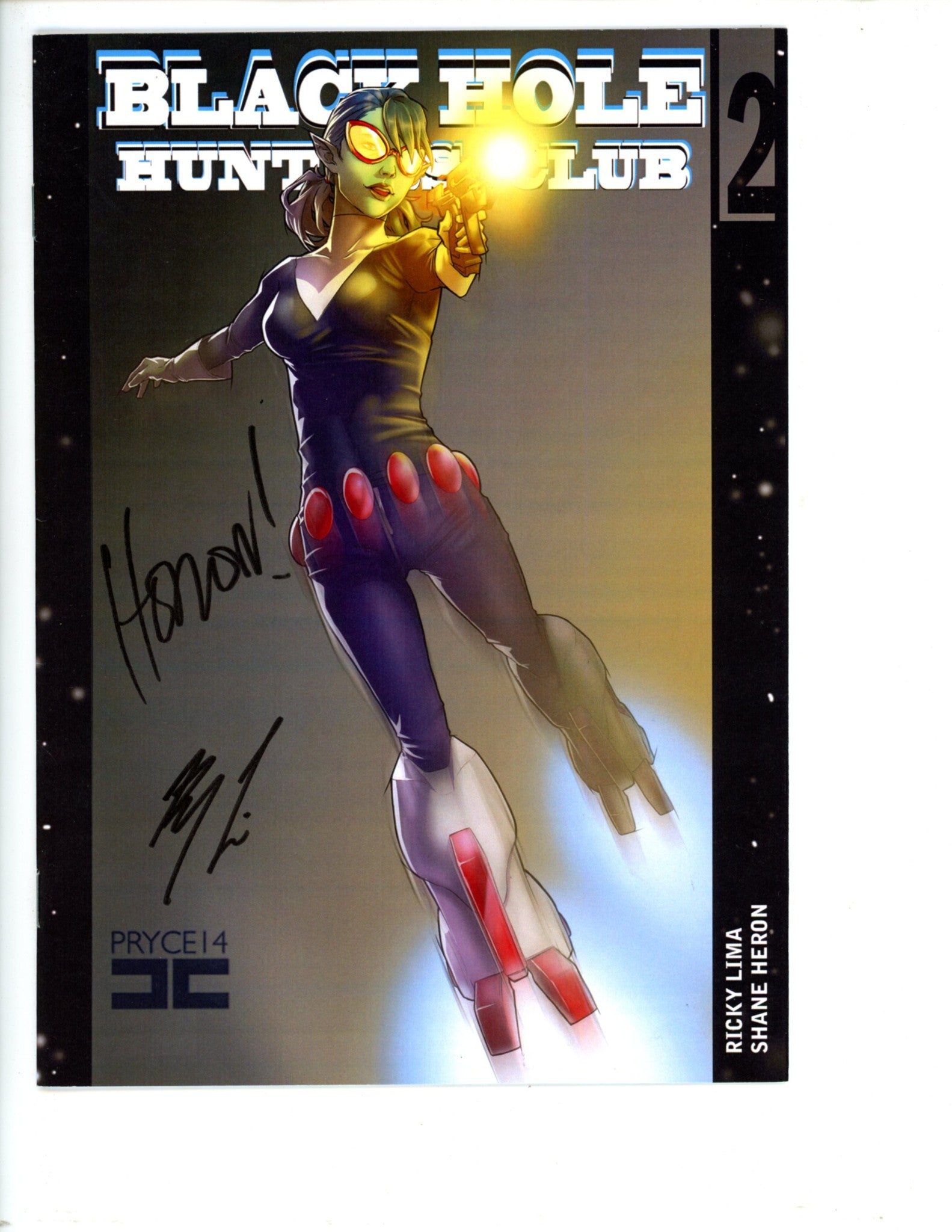 Black Hole Huters Club 2 2nd Print Signed Lima & Heron