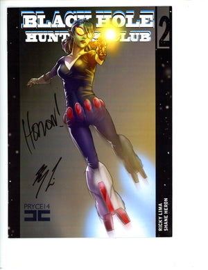 Black Hole Huters Club 2 2nd Print Signed Lima & Heron