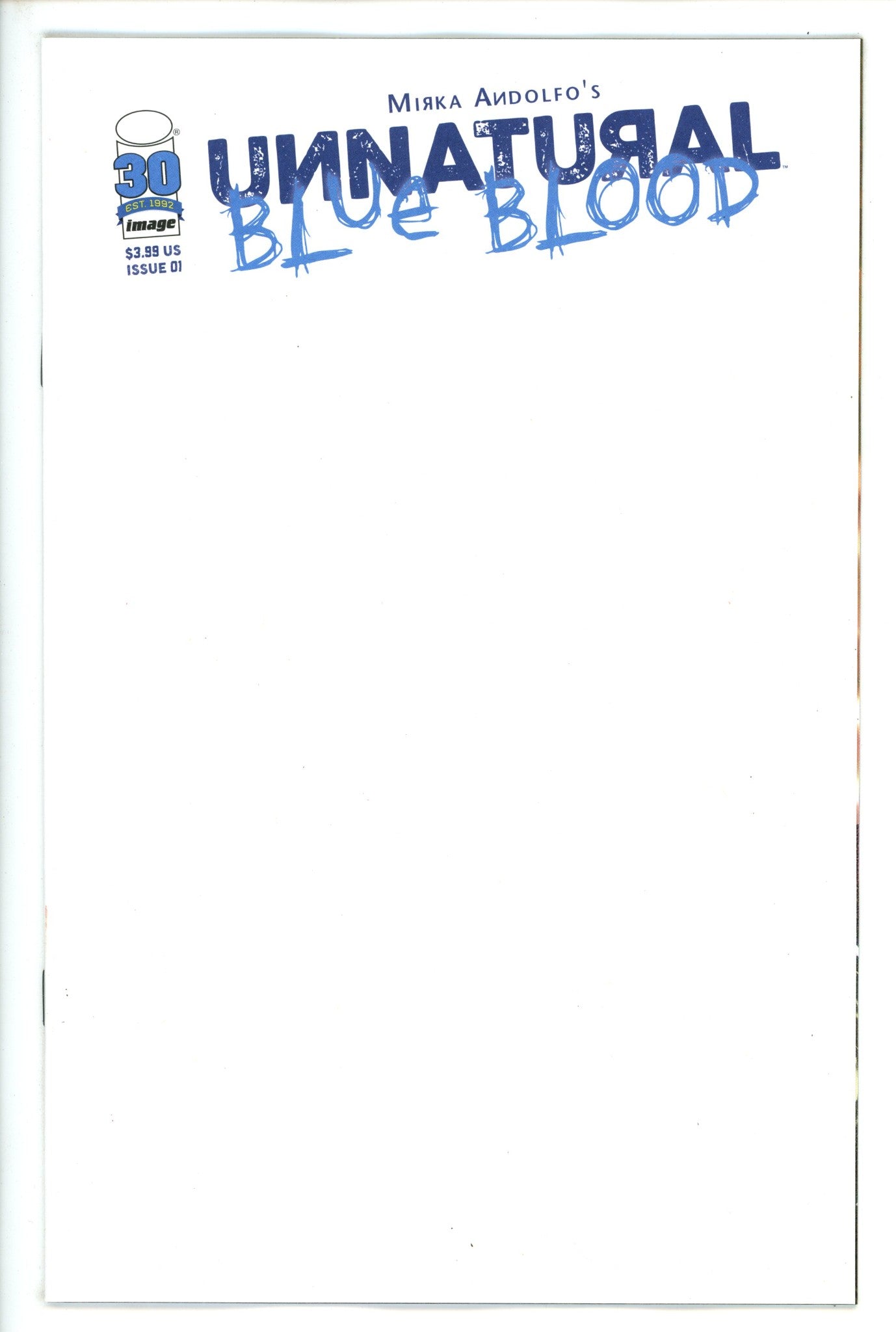 Unnatural Blue Blood 1 Blank Variant (2022)