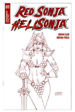 Red Sonja Hell Sonja 1 Linsner Red Line Art Incentive Variant (2022)