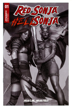 Red Sonja Hell Sonja 1 Puebla B&W Incentive Variant (2022)