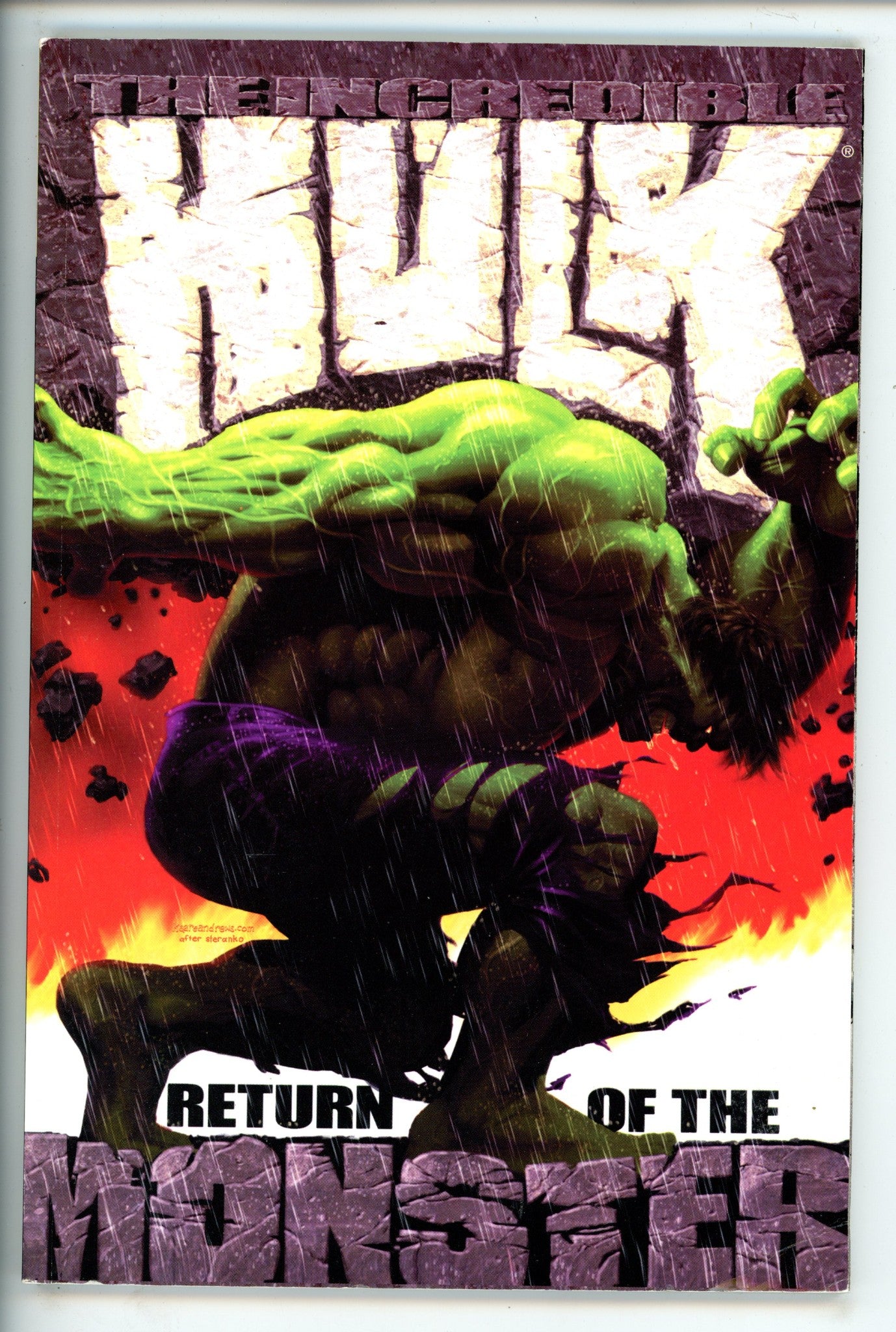 Incredible Hulk Vol 1 Return of the Monster TPB 1st Print