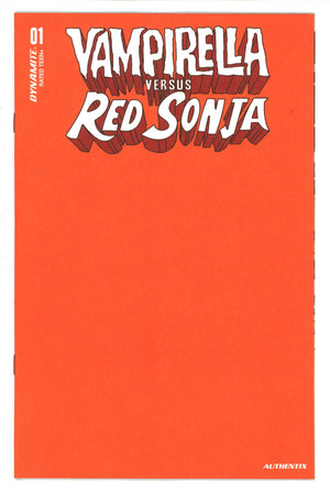 Vampirella vs Red Sonja 1 Orange Blank Variant (2022)