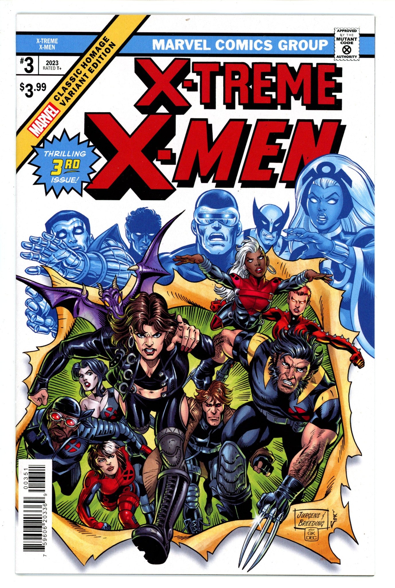 X-Treme X-Men 3 Jurgens Homage Variant (2023)