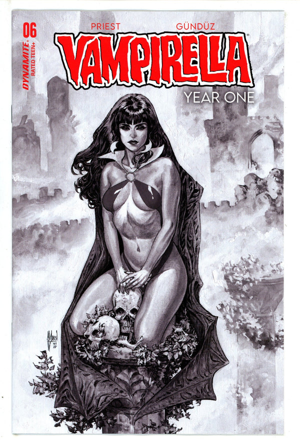Vampirella Year One 6 March B&W Incentive Variant (2023)