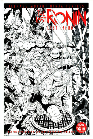 Teenage Mutant Ninja Turtles Last Ronin Lost Years 4 Moore B&W Incentive Variant NM (2023)
