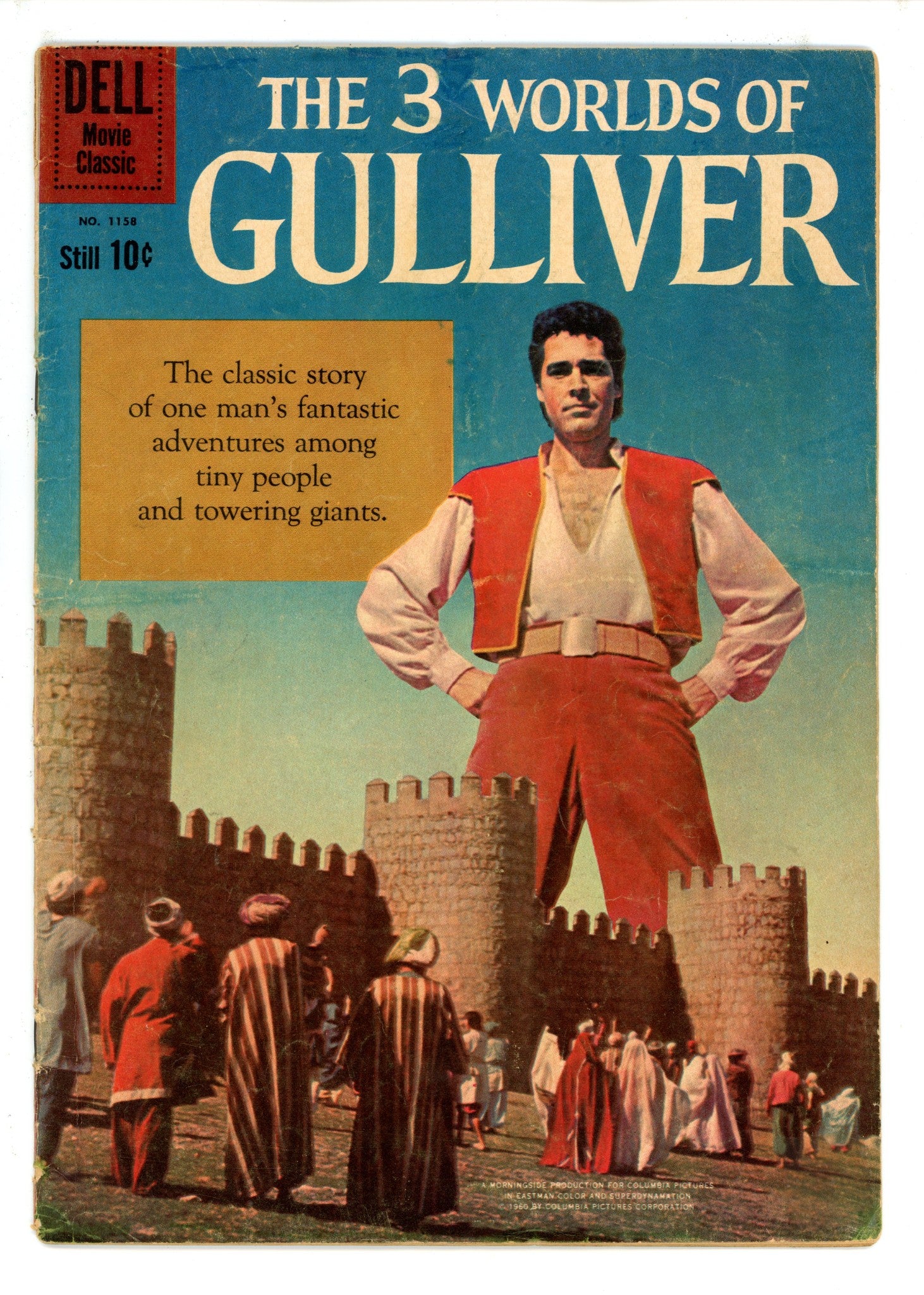 Four Color Vol 2 1158 3 Worlds Of Gulliver Colour Touch Ad Back Cover GD+