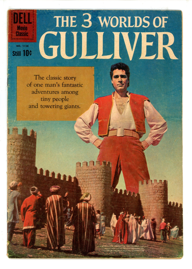 Four Color Vol 2 1158 3 Worlds Of Gulliver Colour Touch Ad Back Cover GD+