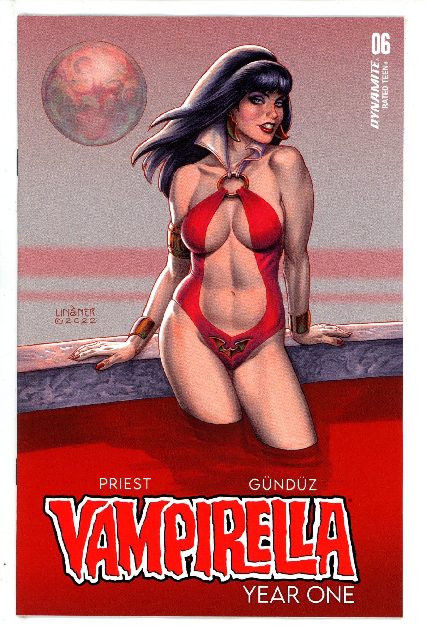 Vampirella Year One 6 Linsner Virgin Incentive Variant (2023)