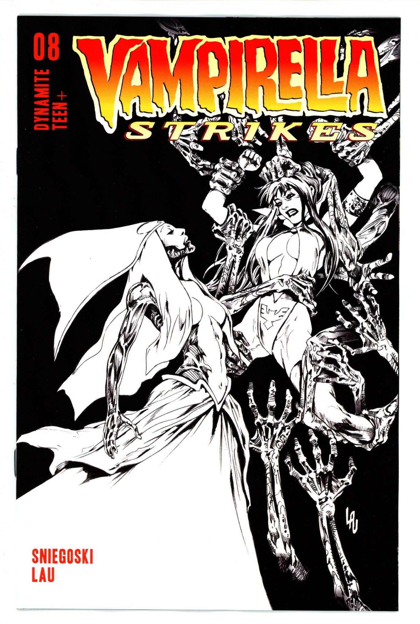 Vampirella Strikes 8 Lau B&W Incentive Variant (2022)