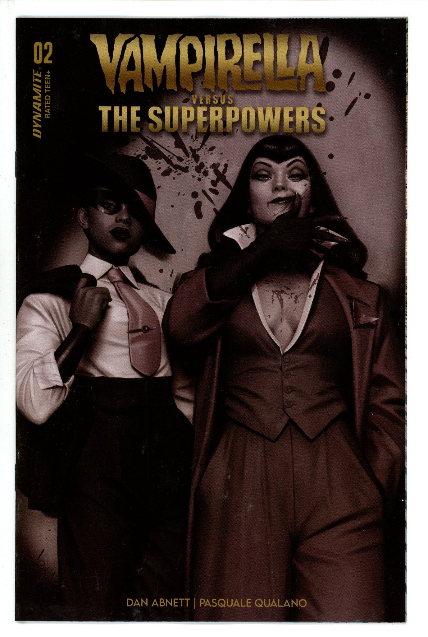 Vampirella Vs Superpowers 2 Puebla B&W Incentive Variant (2023)