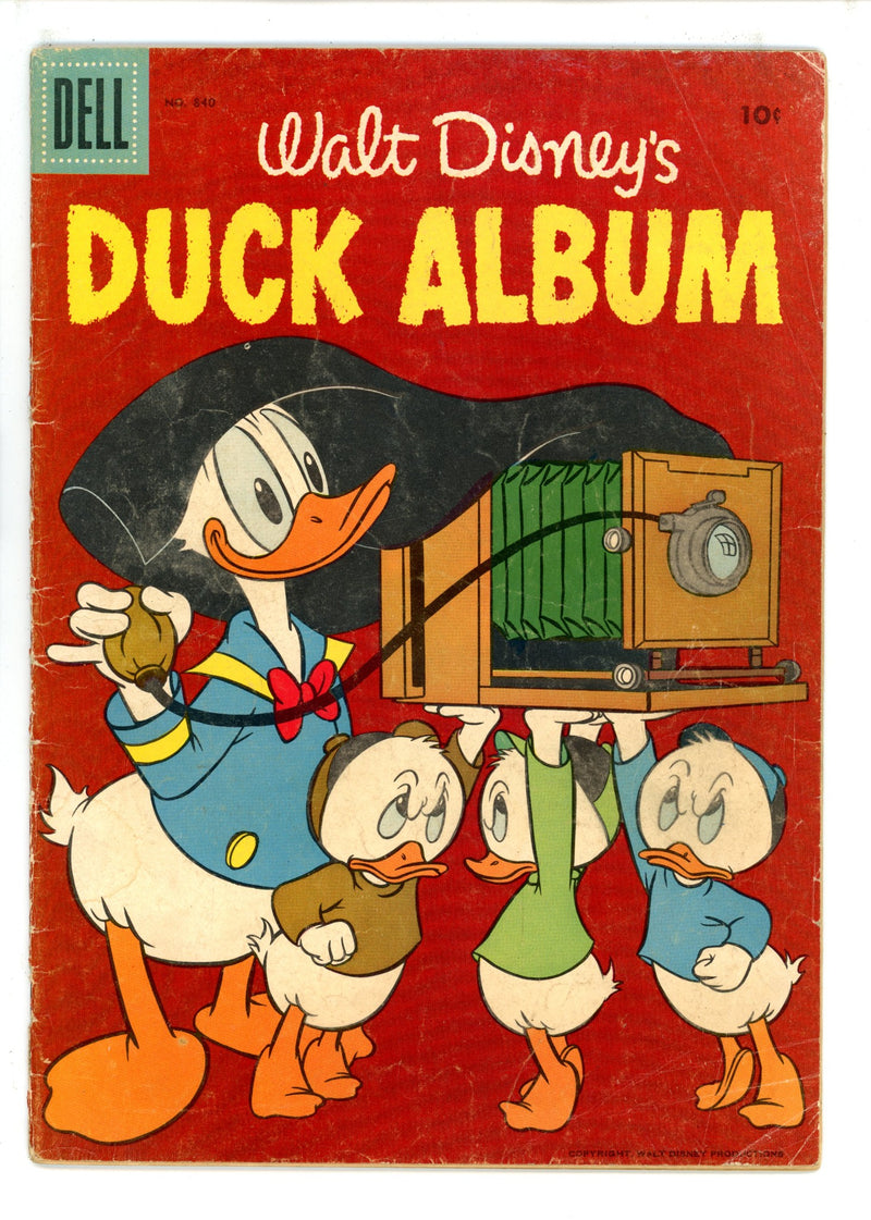 Four Color Vol 2 840 Duck Album Ad Back Cover GD