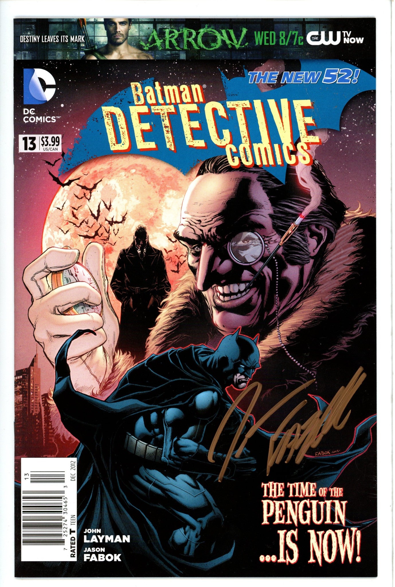 Detective Comics Vol 2 13 Newsstand Signed NM-DC-CaptCan Comics Inc