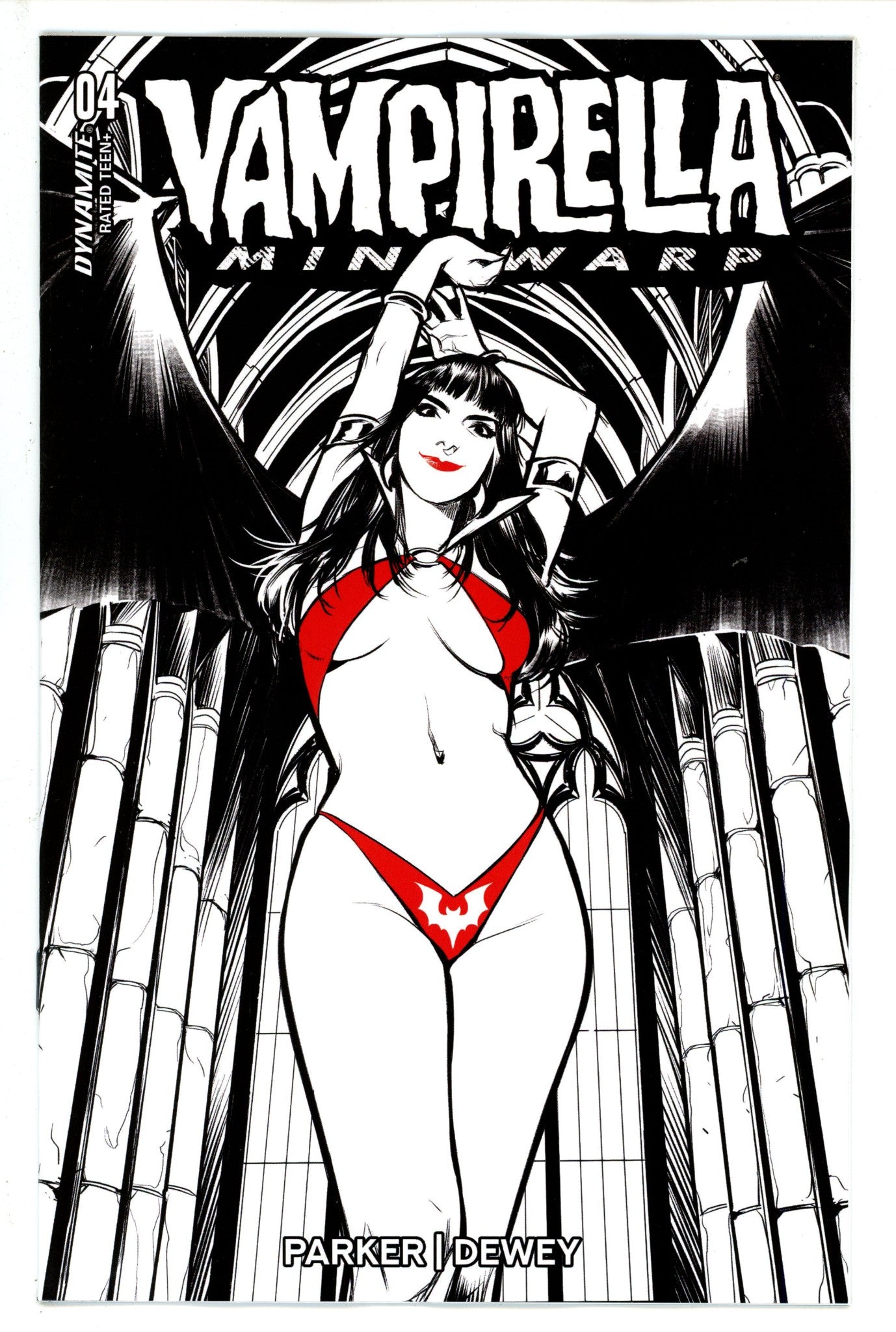 Vampirella Mindwarp 4 Pinti B&W Incentive Variant (2022)