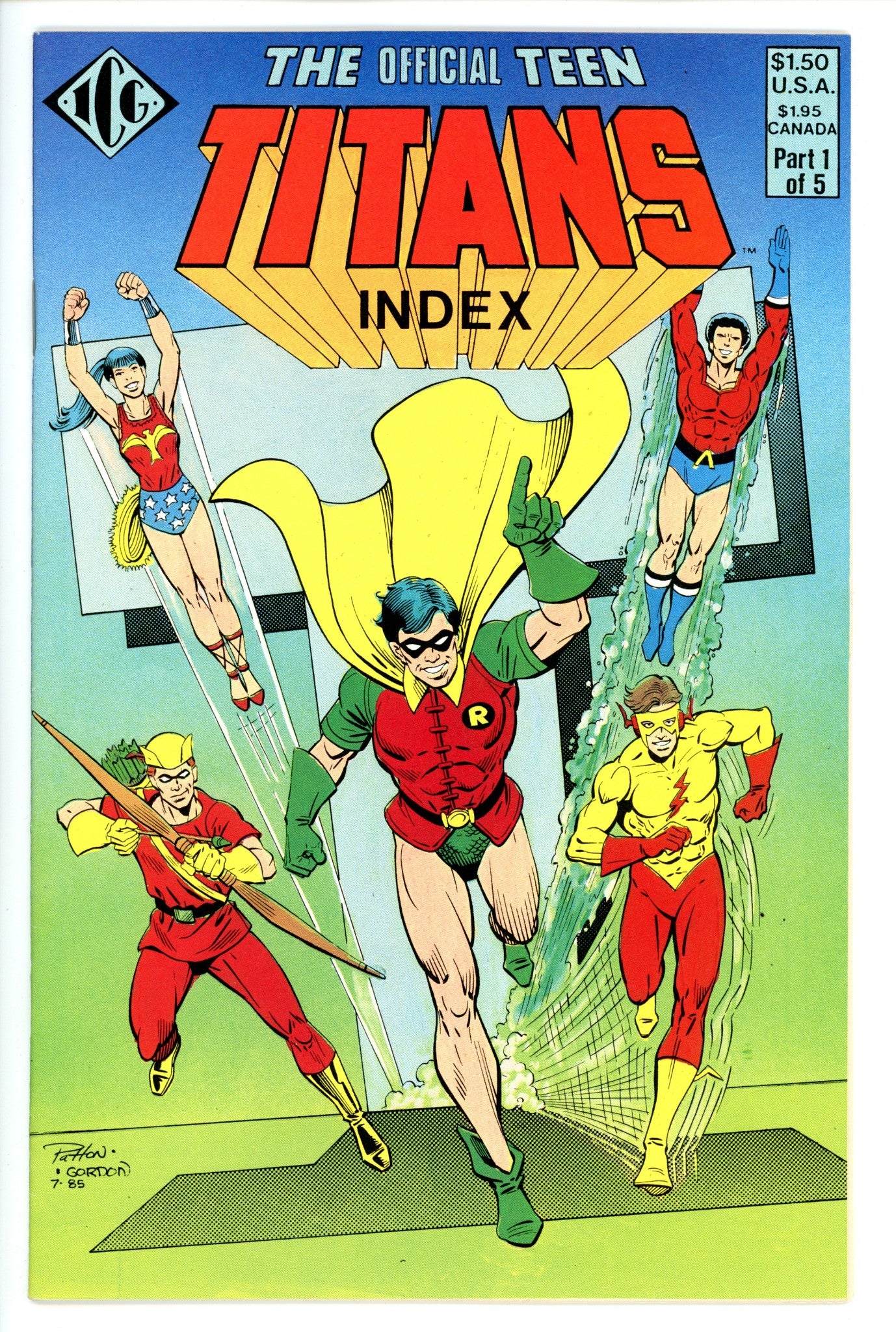 Official Teen Titans Index 1-Independant Comics-CaptCan Comics Inc