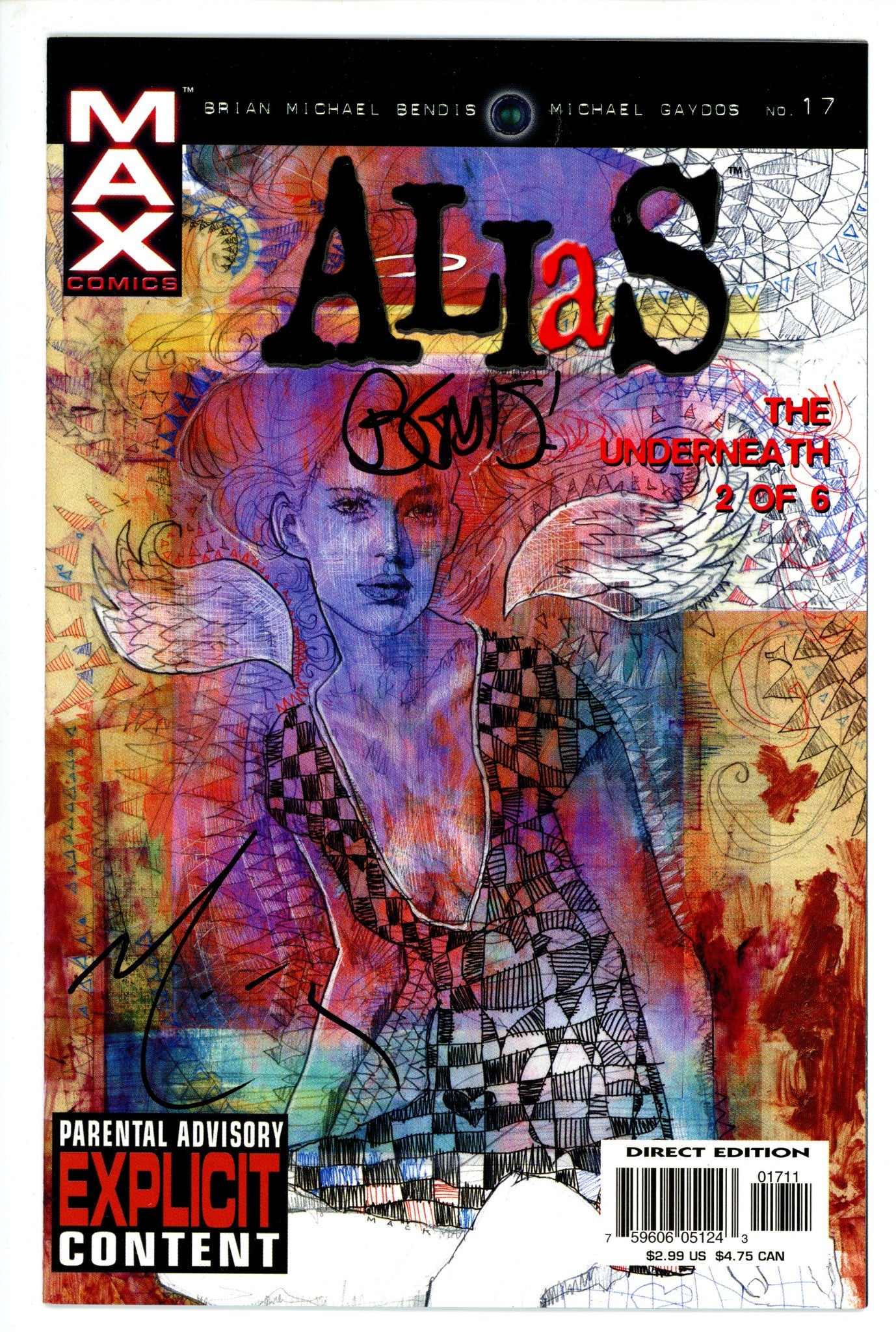 Alias  17 Signed Bendis, Mack