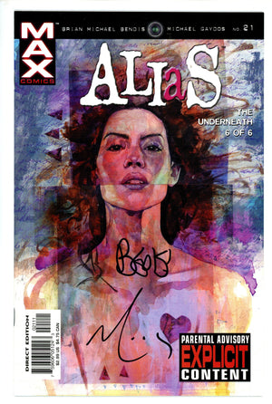 Alias  21 Signed Bendis, Mack